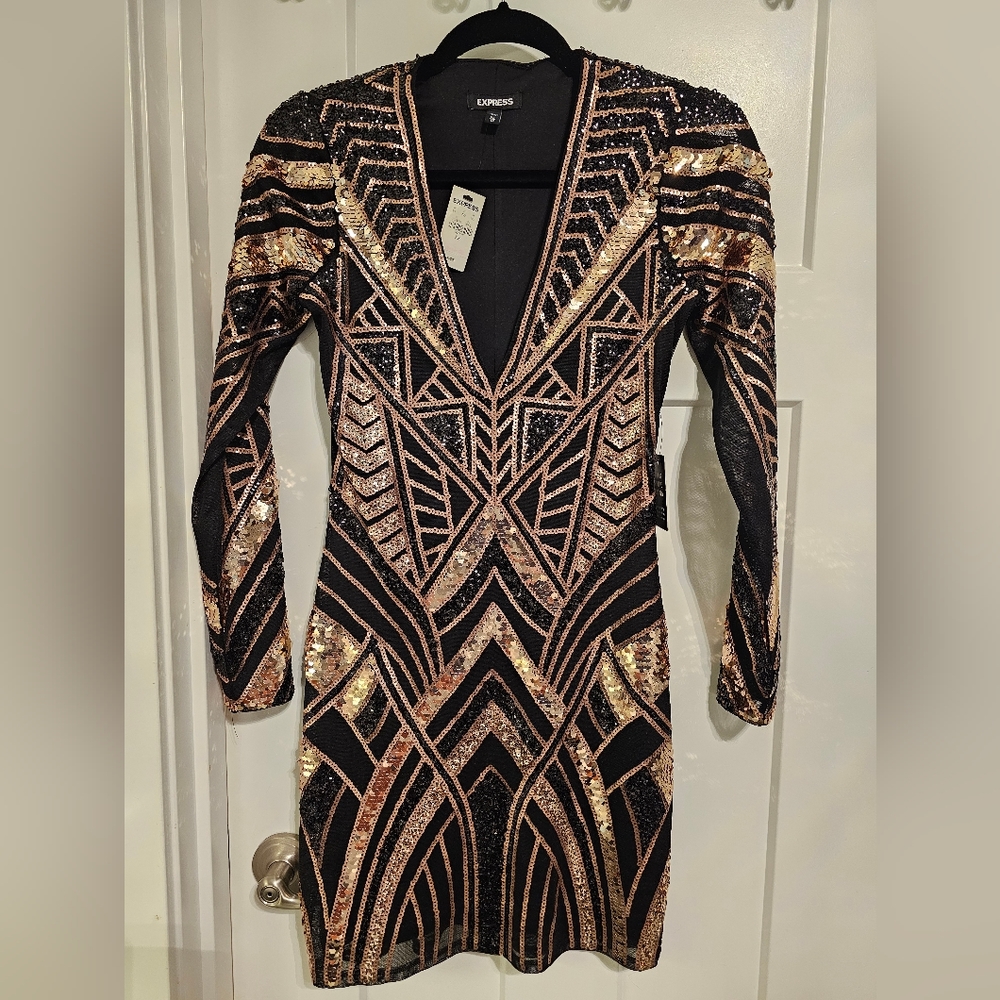 Express sequin cocktail dress